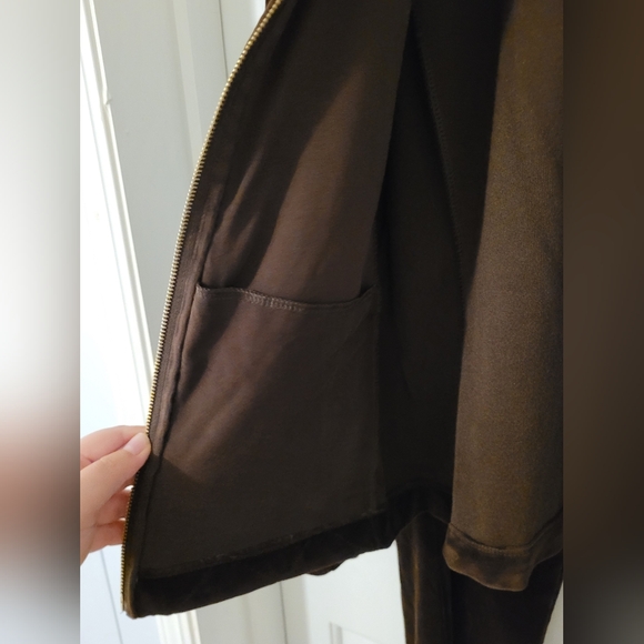 Lauren Ralph Lauren Brown Velour Tracksuit Women's Size Large - Picture 9 of 14